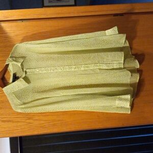 Womens Lane Bryant blouse Long Sleeve Semi Sheer shirt 33 long sz 22/24